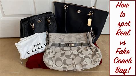 fake coach bag vs real coach bag|authentic coach tote bag.